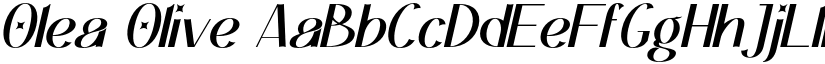 Olea Olive font