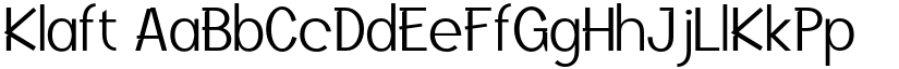 Klaft font