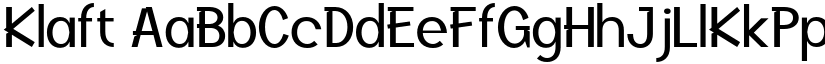 Klaft font