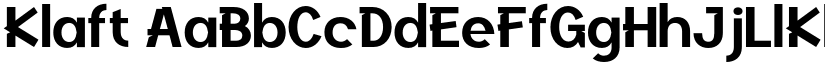 Klaft font
