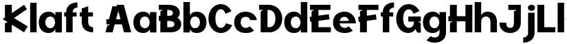 Klaft font
