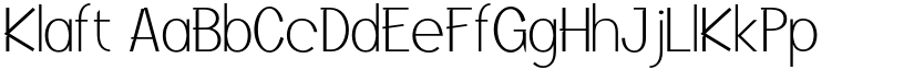 Klaft font