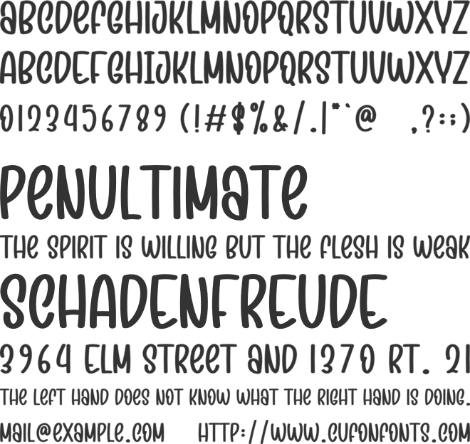 Cookies Valentine font preview