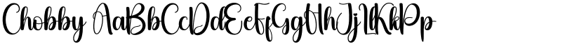 Chobby font download