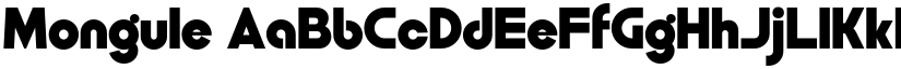 Mongule font