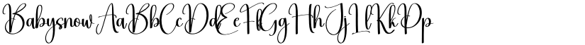 Babysnow font download