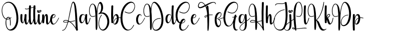 Outline font