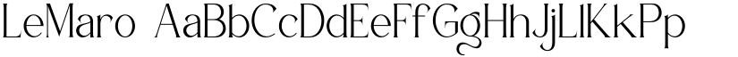 LeMaro font download