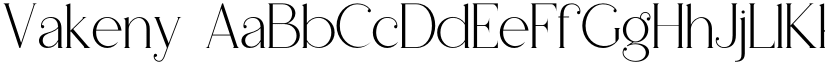 Vakeny font download