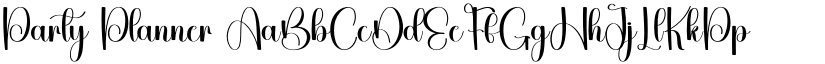 Party Planner font