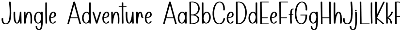 Jungle Adventure font