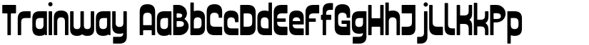 Trainway font