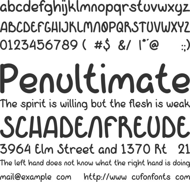 Stephoney font preview