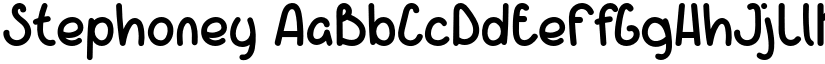 Stephoney font