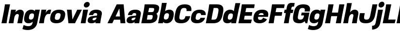 Ingrovia font