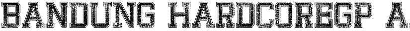 Bandung Hardcore GP font download
