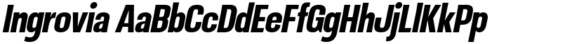 Ingrovia font