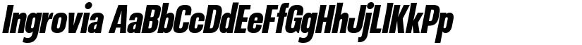 Ingrovia font