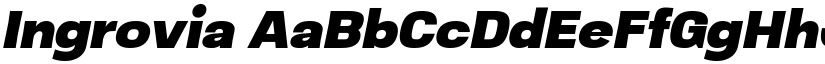 Ingrovia font