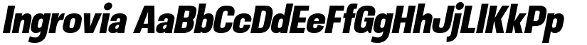 Ingrovia font