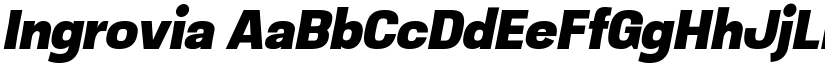 Ingrovia font