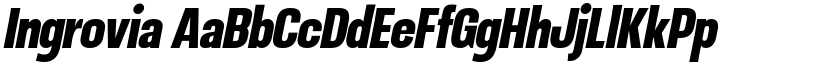 Ingrovia font