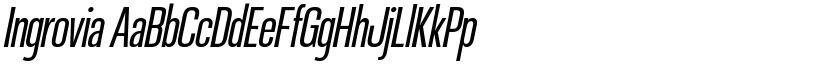 Ingrovia font