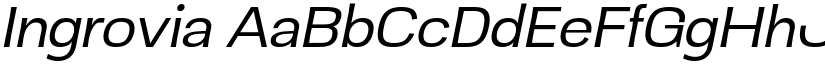Ingrovia font
