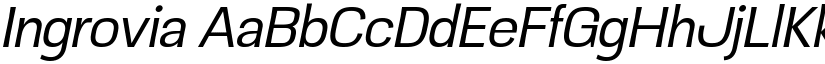 Ingrovia font