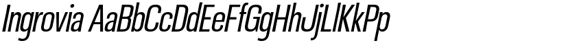 Ingrovia font