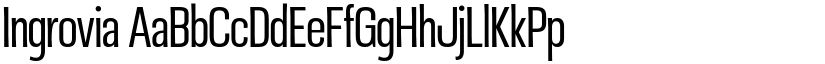 Ingrovia font