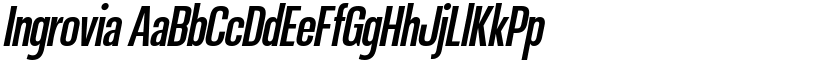 Ingrovia font