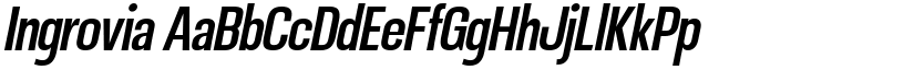 Ingrovia font