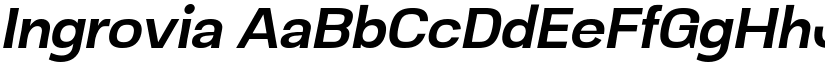 Ingrovia font