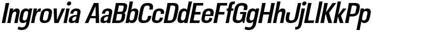 Ingrovia font