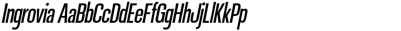 Ingrovia font