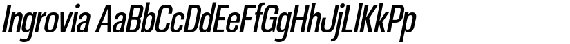 Ingrovia font