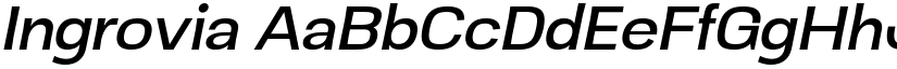 Ingrovia font