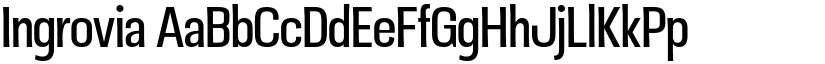 Ingrovia font