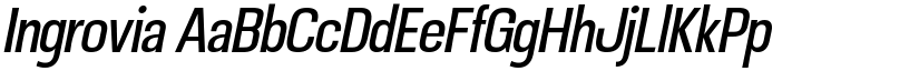 Ingrovia font