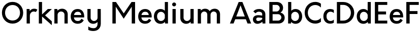 Orkney Medium font
