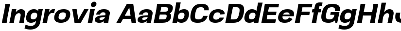 Ingrovia font