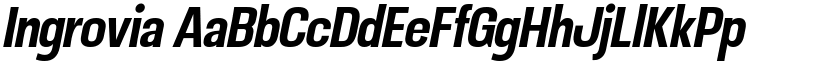 Ingrovia font