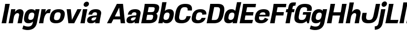 Ingrovia font