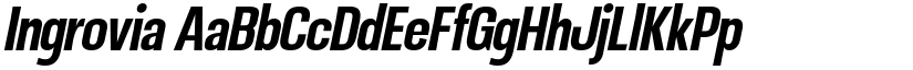 Ingrovia font