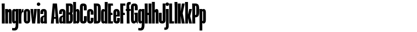 Ingrovia font