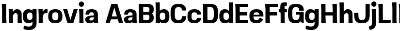 Ingrovia font