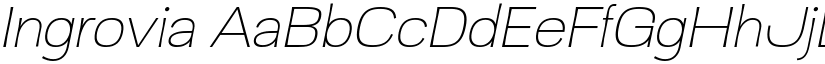 Ingrovia font