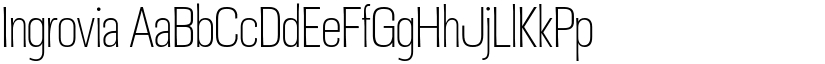 Ingrovia font