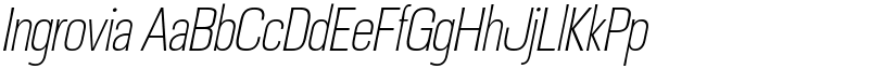 Ingrovia font